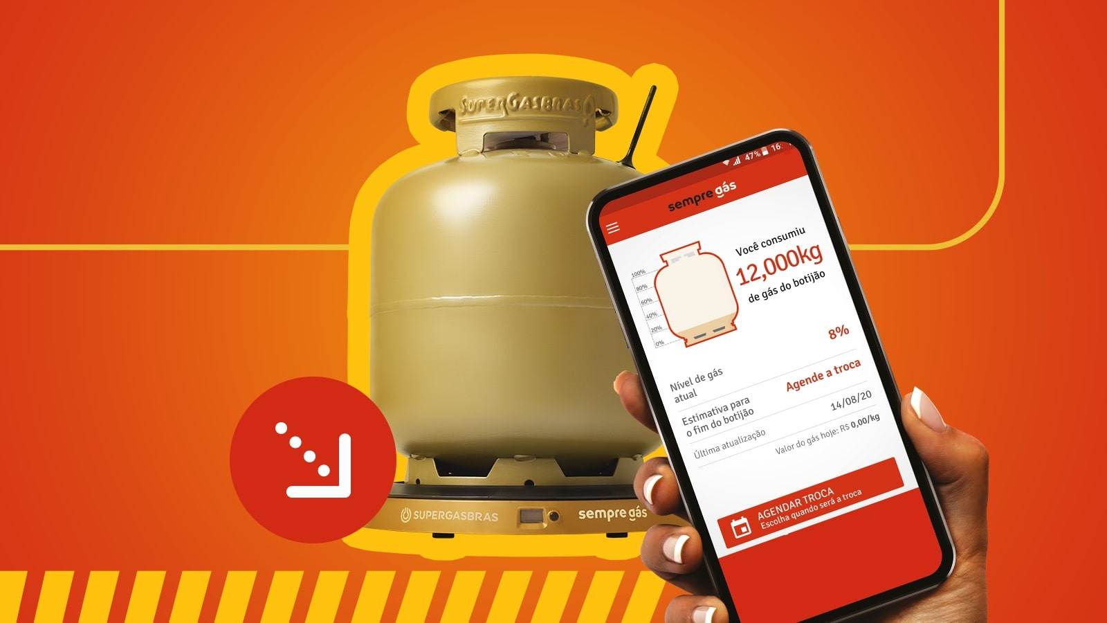 SempreGás vertical Supergasbras